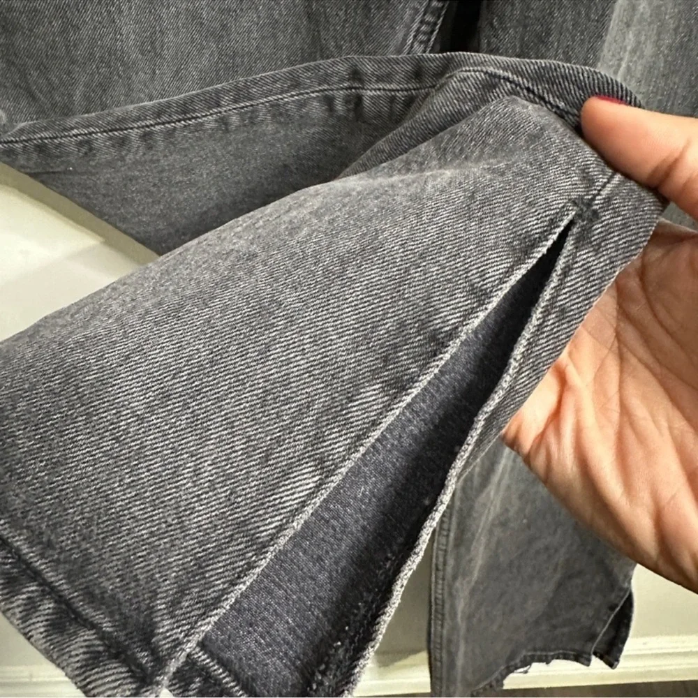 Abercrombie & Fitch The 90s Straight Ultra High Rise 30/12R Denim Jeans Vent Hem - Picture 9 of 14